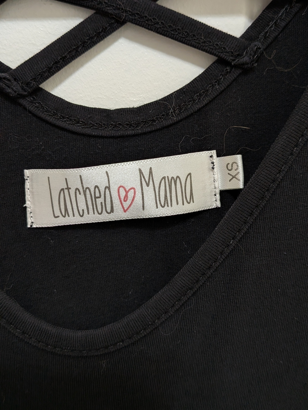Latched Mama Black Nursing Tank Top